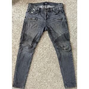 Hudson Los Angeles Blinder Biker Moto Jeans Mens Size 33 - Pre-owned